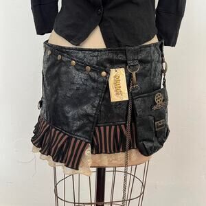 NWT Spirit Steampunk mini skirt